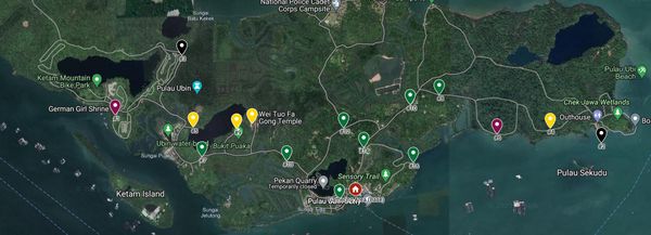 Pulau Ubin map