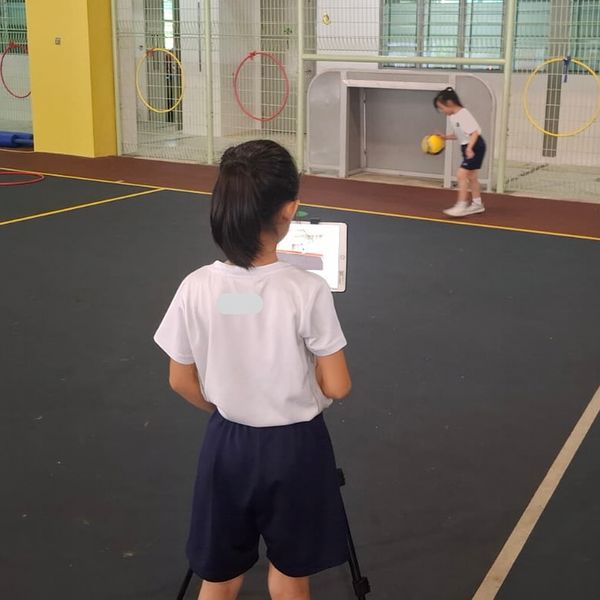 Student records a video on a buddy